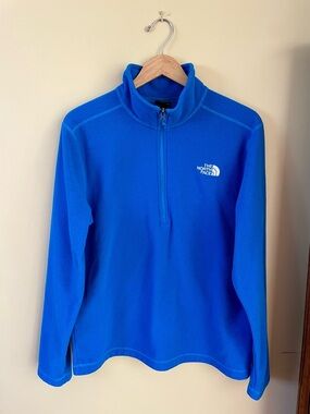 The North Face Blue Half-Zip Fleece Pullover